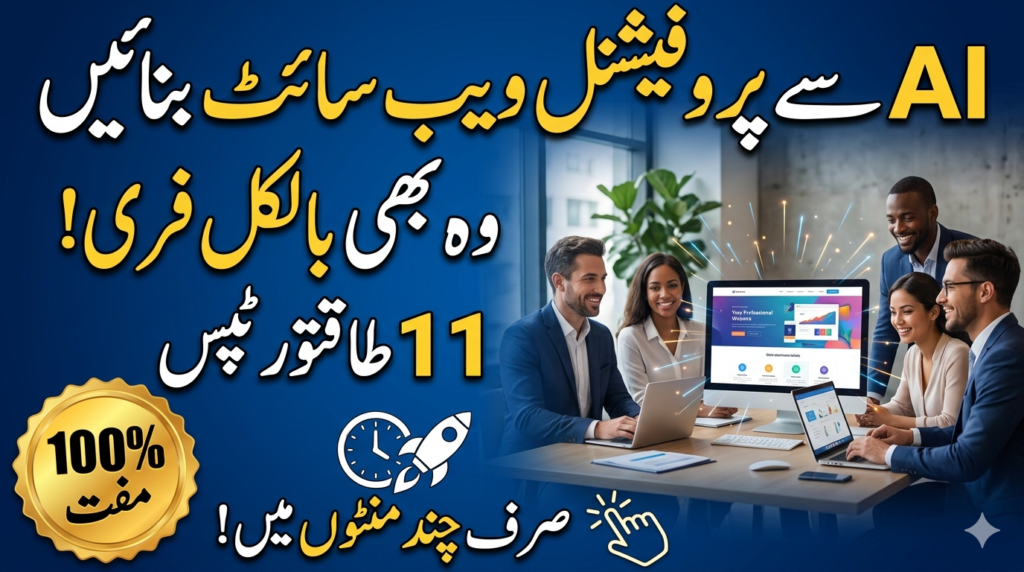 AI website building tutorial thumbnail showing website design, branding customization, colors, fonts, logo placement, and AI-powered web development tools for creating professional websites in 2026.